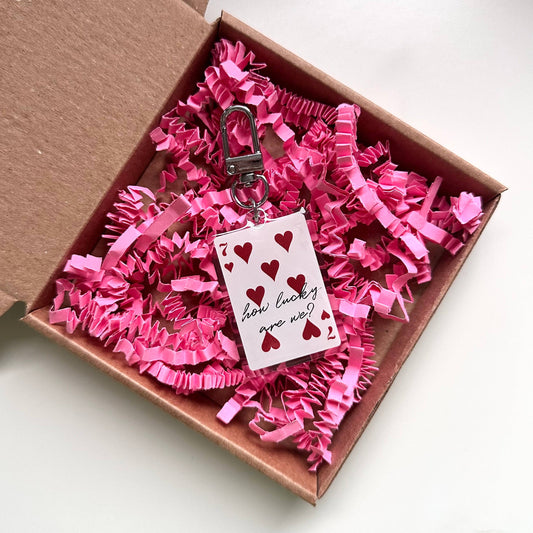 How Lucky Are We? Playing Card Fortune Red Gift